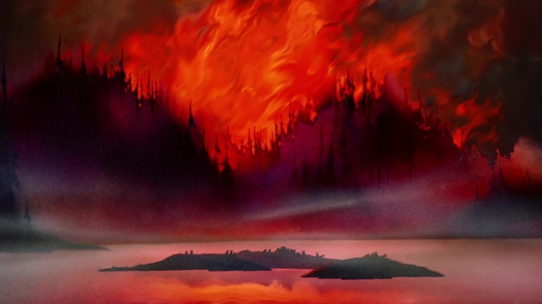 forest fire in Bambi