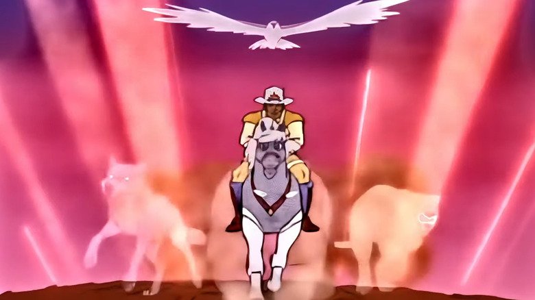 BraveStarr riding horse