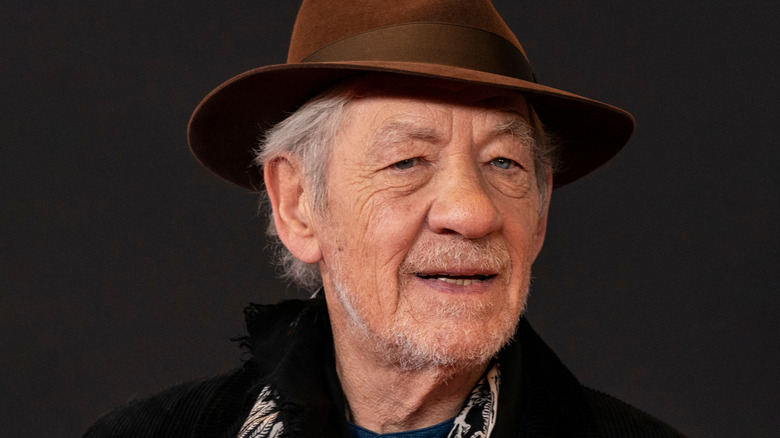 Ian McKellen at the premiere for The Good Liar