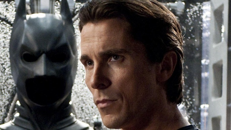 Bruce Wayne staring