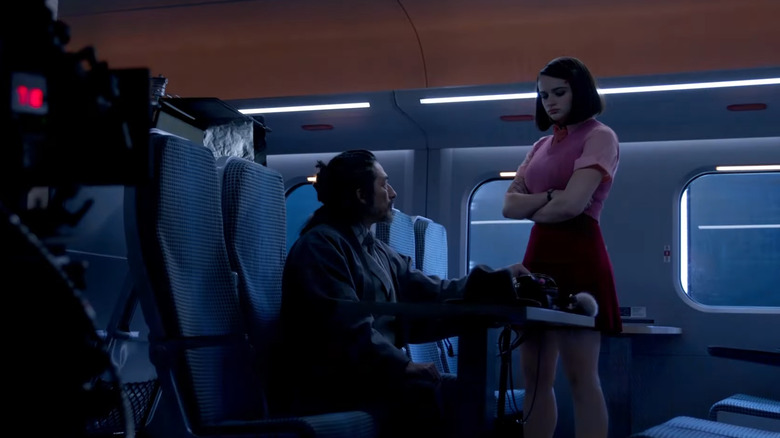 Behind the scenes camera setup of Bullet Train