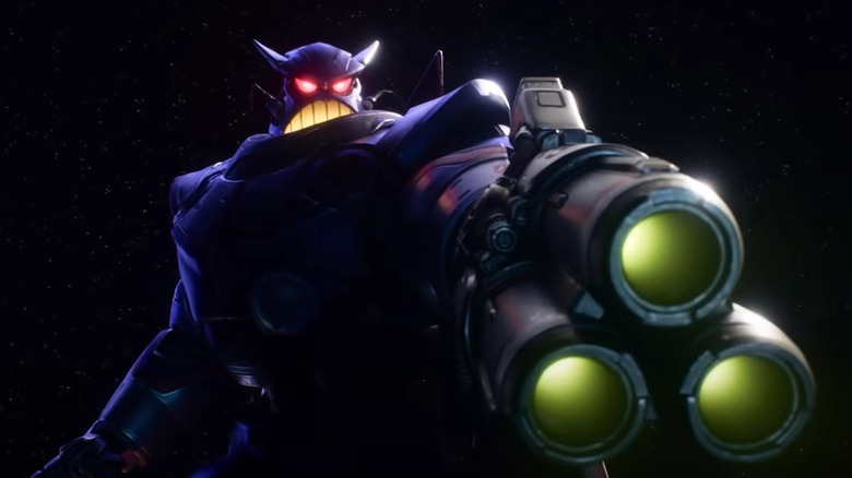 Zurg wields a huge blaster cannon