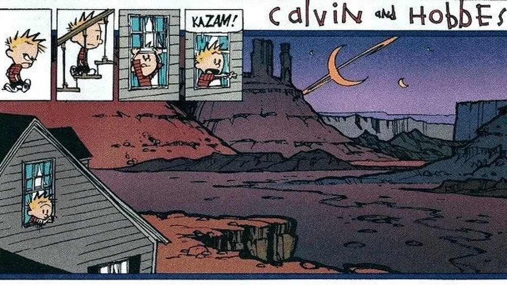 Calvin uses his imagination
