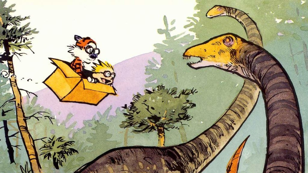 Calvin, Hobbes, and dinosaurs