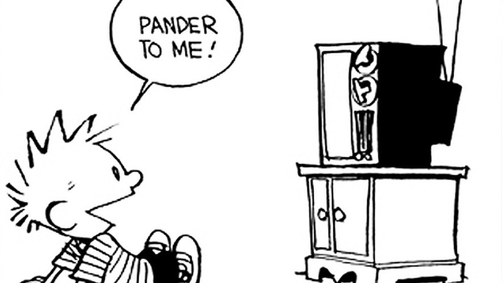 Calvin watching television