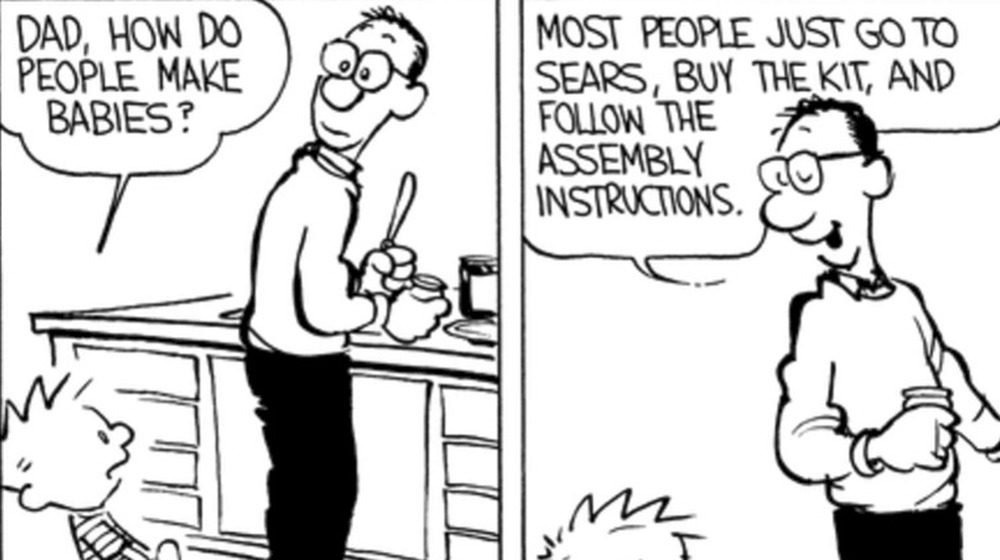 Dad joking with Calvin
