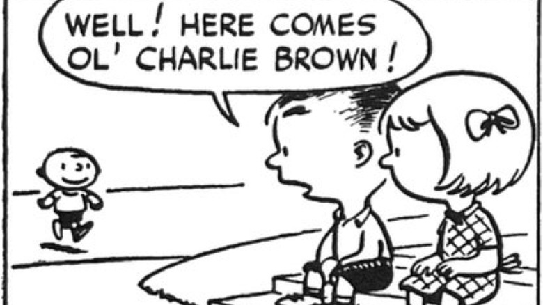 Charlie Brown in first Peanuts comic