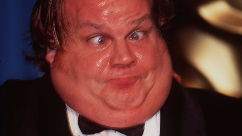 Chris Farley crossing his eyes