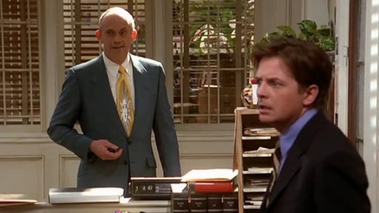 Christopher Lloyd and Michael J Fox on Spin City