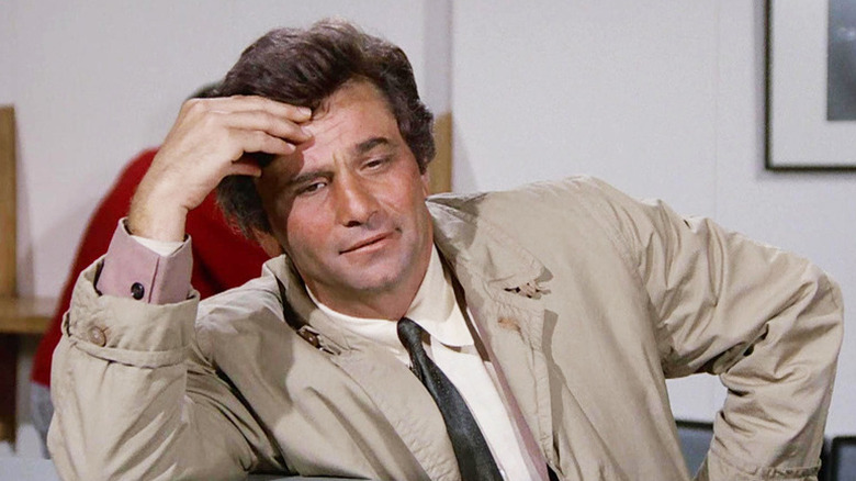 Columbo looking quizzical