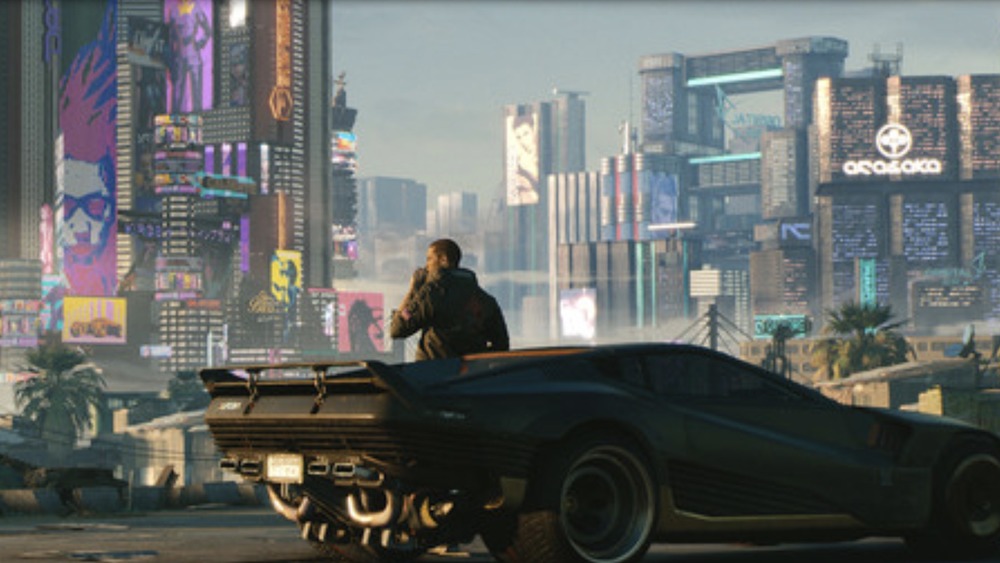 Cyberpunk 2077 city day view