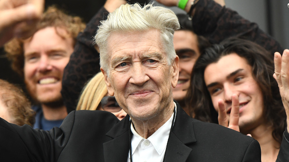 David Lynch waving