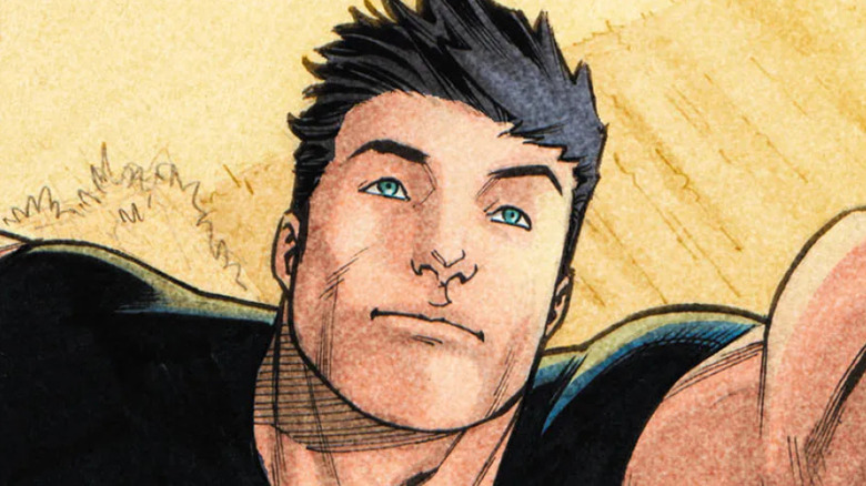 Superboy flying