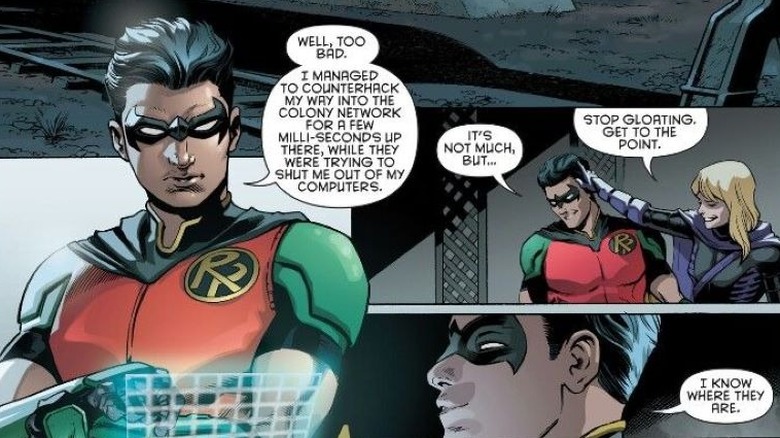 Tim Drake displays hacking skills