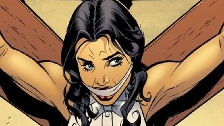 Zatanna bound and gagged