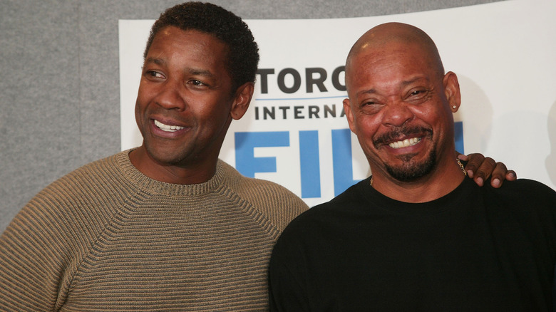 Carl Franklin with Denzel Washington in 2003