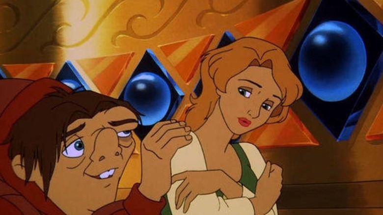 Quasimodo and Madellaine in bell