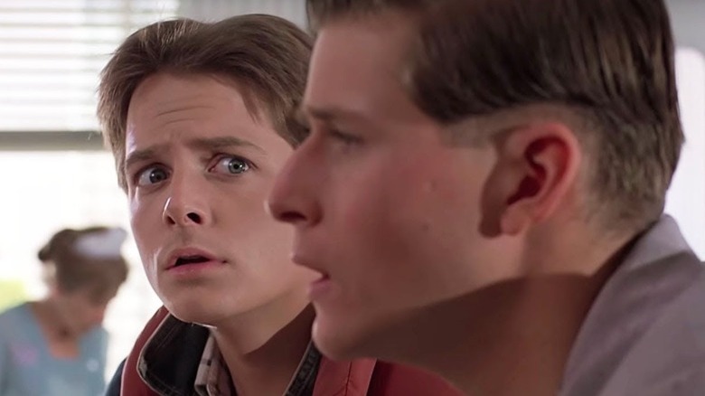 Marty looks at George