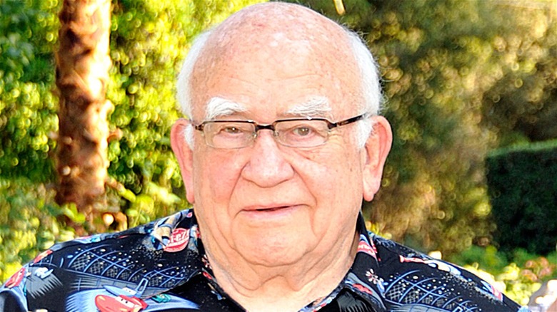 Ed Asner posing