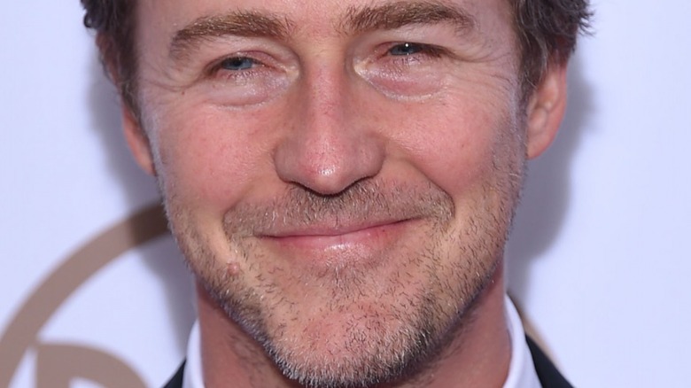 Edward Norton smiles