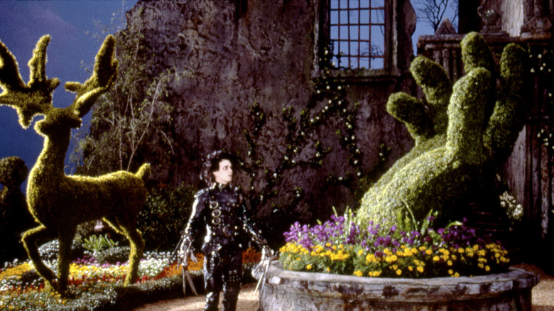 Edward Scissorhands wearing suit