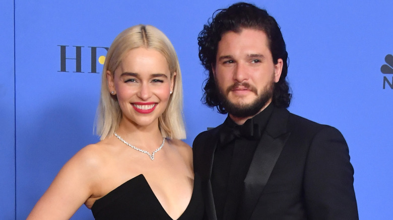 Emilia Clarke and Kit Harington