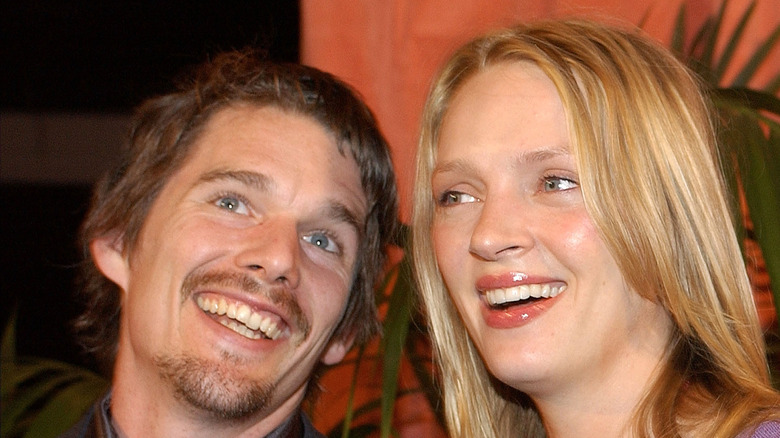 Ethan Hawke and Uma Thurman at Oscars