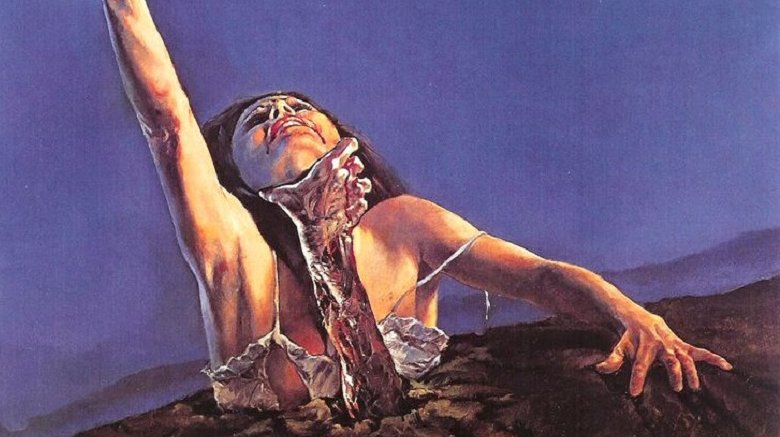 Woman on Evil Dead poster