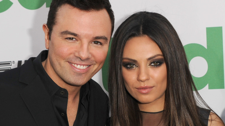 Seth MacFarlane and Mila Kunis