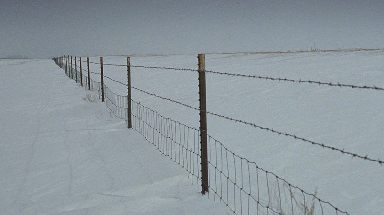 Snowy field in Fargo