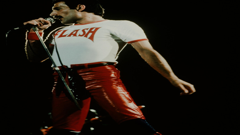 Freddie Mercury in Flash Gordon shirt