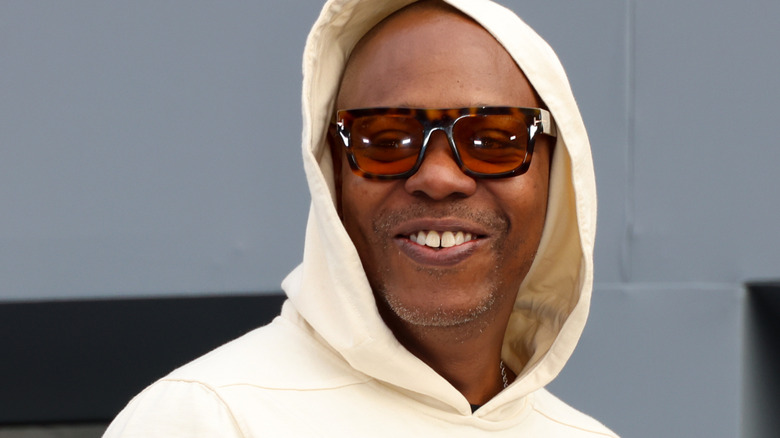 Dave Chappelle in a hoody