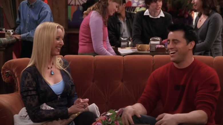 Joey and Phoebe laughing
