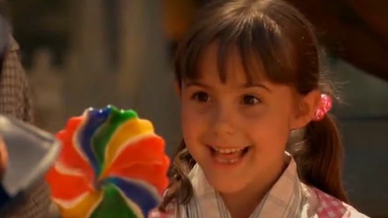 Emily Roeske with lollipop