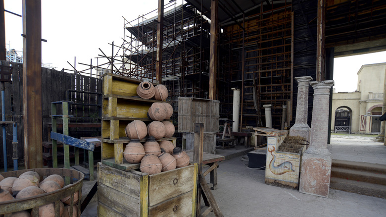 Rome set behind scenes