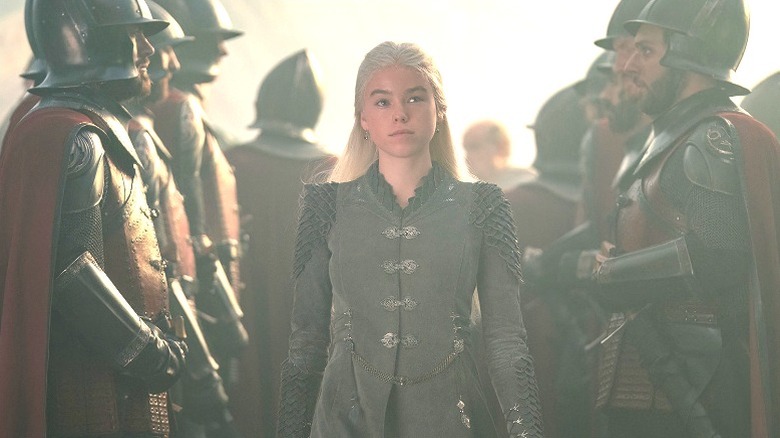 Rhaenyra with her guards