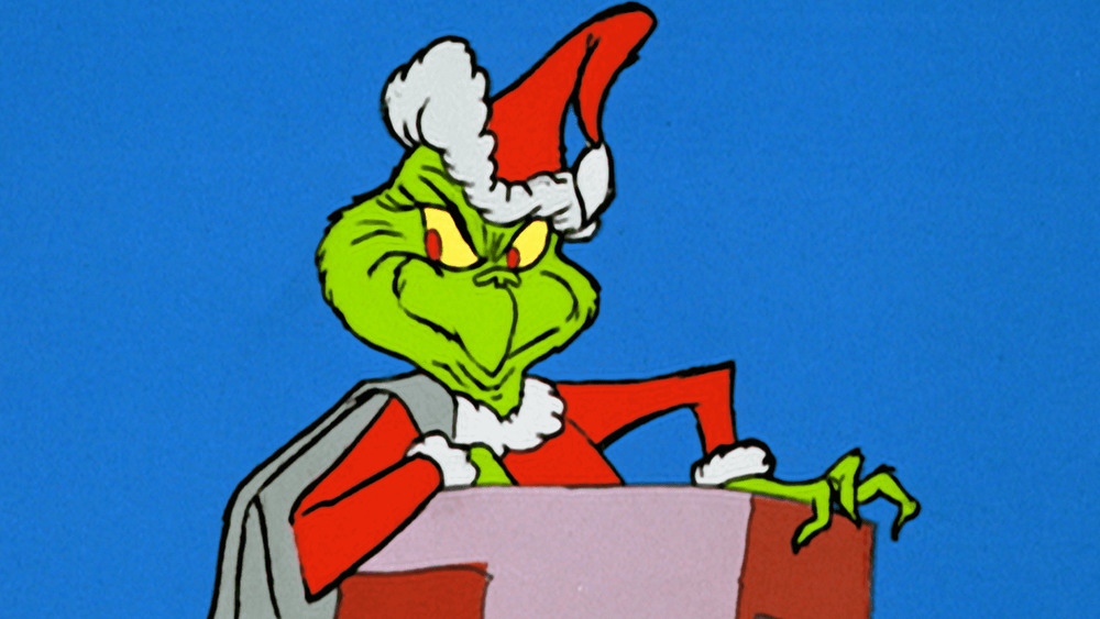 The Grinch smiling