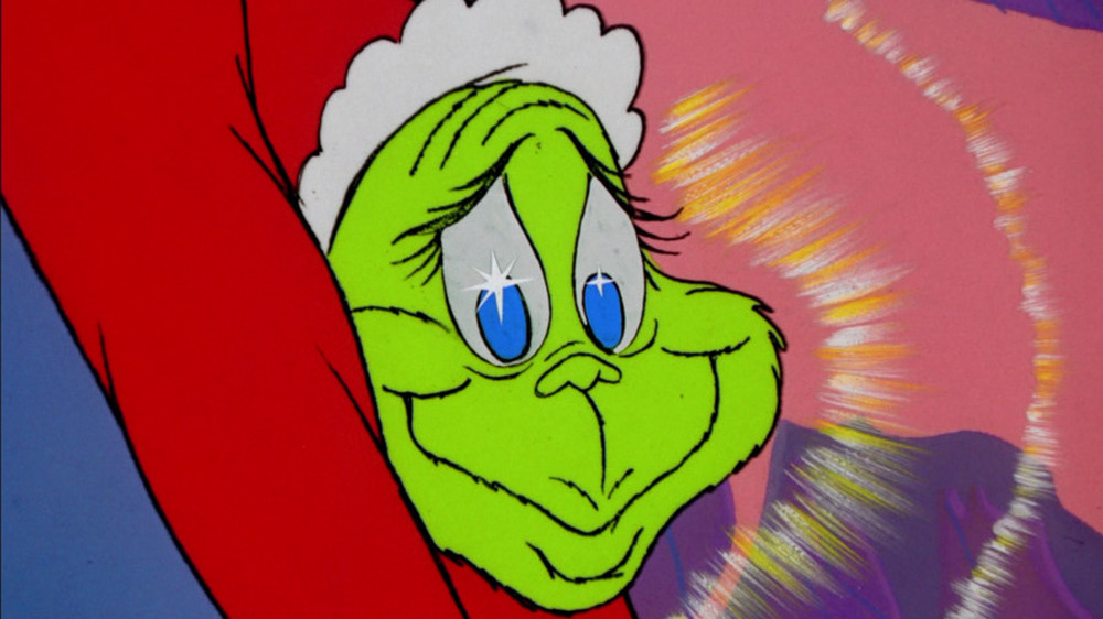 The Grinch smiling