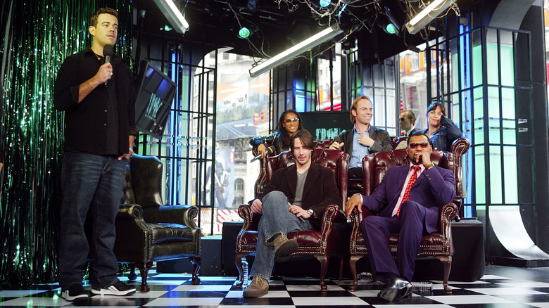 The Matrix cast during interview