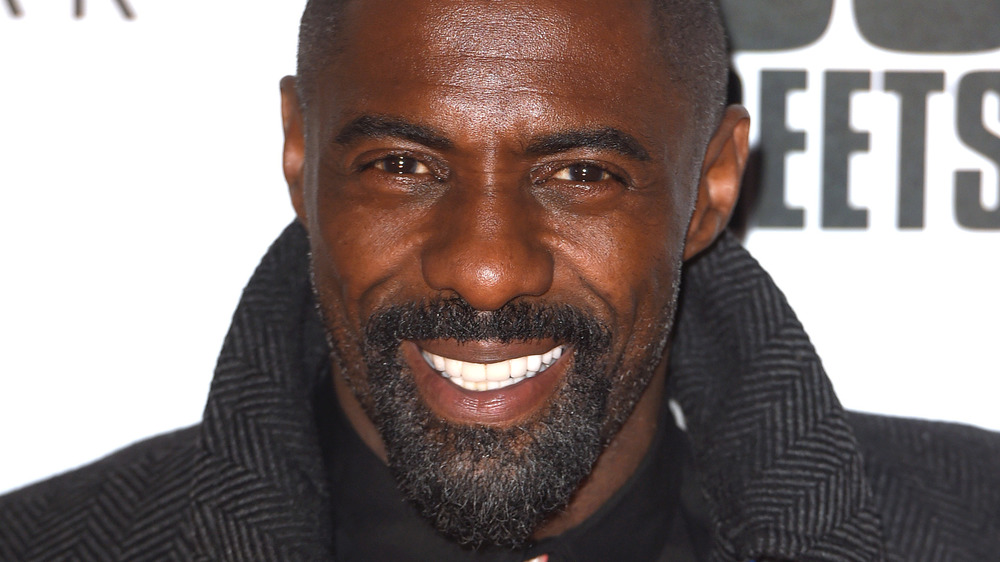 Idris Elba smiling
