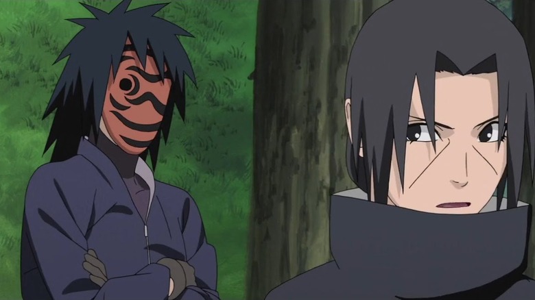 Itachi distrusts Tobi
