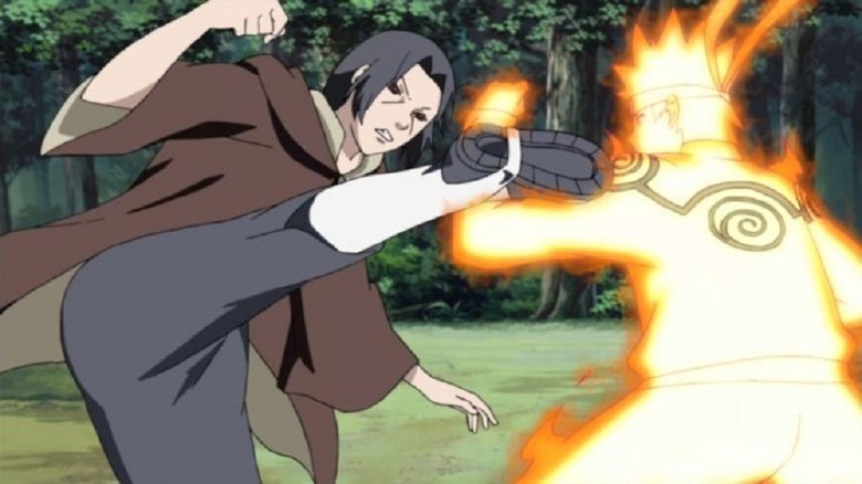 Itachi fights Naruto