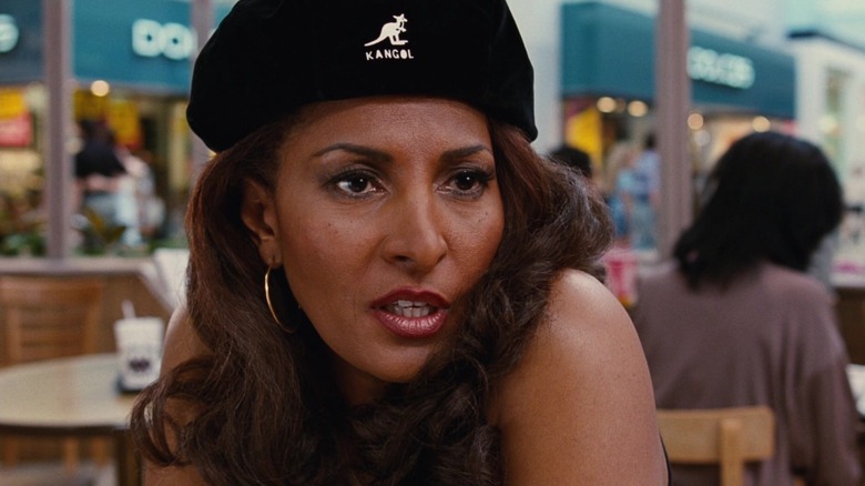 Pam Grier wearing hat