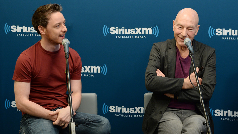McAvoy with Patrick Stewart