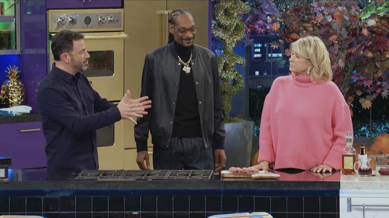 Jimmy Kimmel, Snoop Dogg, and Martha Stewart