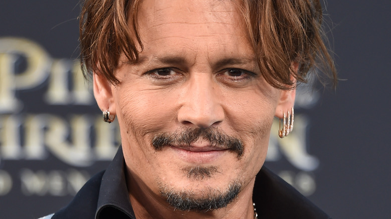 Johnny Depp smiling