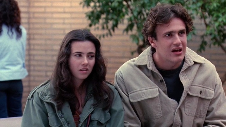 linda Cardellini and jason segel in disgust