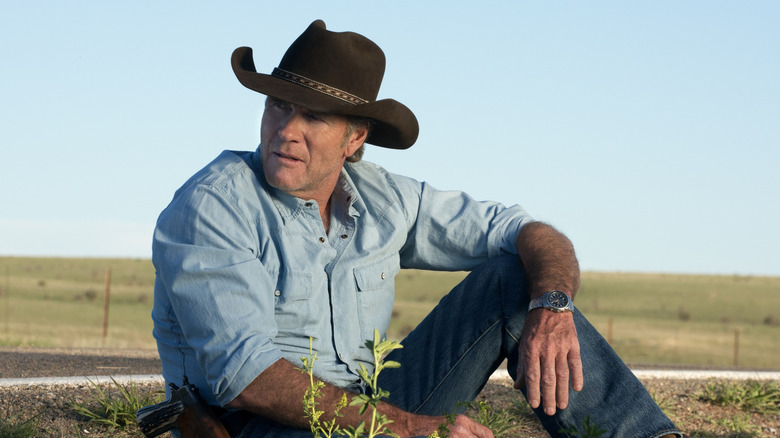 Longmire sitting down