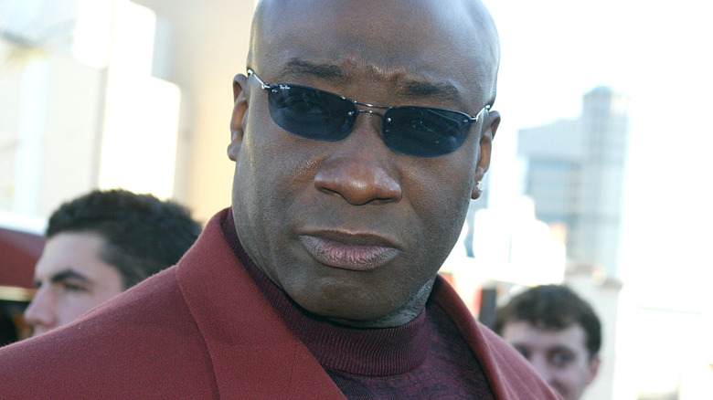 Michael Clarke Duncan wearing sunglasses