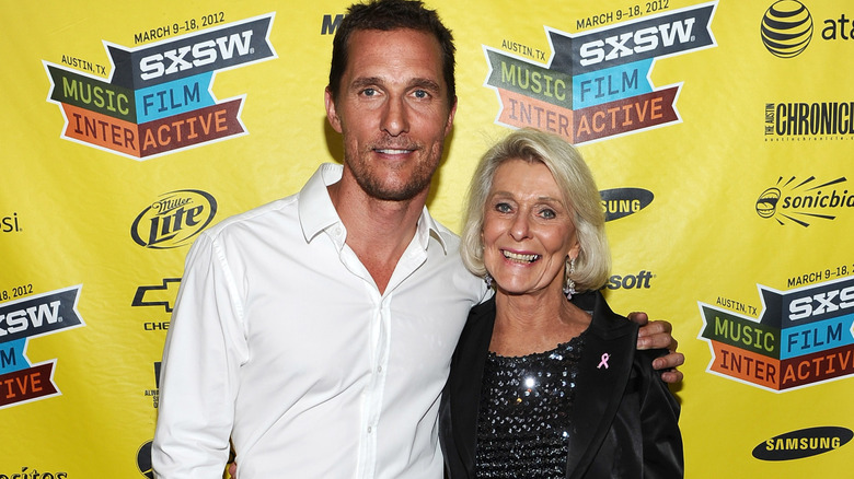 Matthew McConaughey and his mom, Kay McConaughey, at SXSW